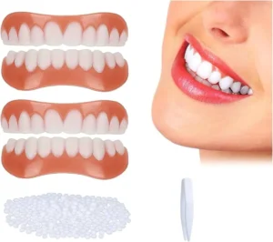 Kit de facettes dentaires amovibles avec billes thermoformables et applicateur